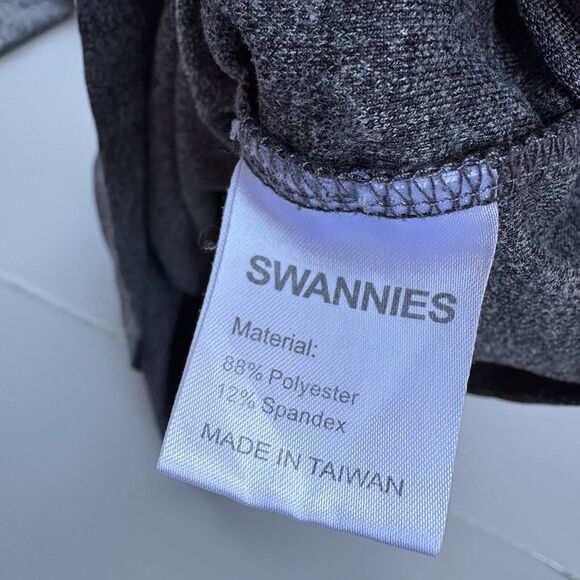 Swannies Men Medium 1/4 Zip Jacket Pullover Golf Long Sleeve Top Stretch Gray - Picture 9 of 10